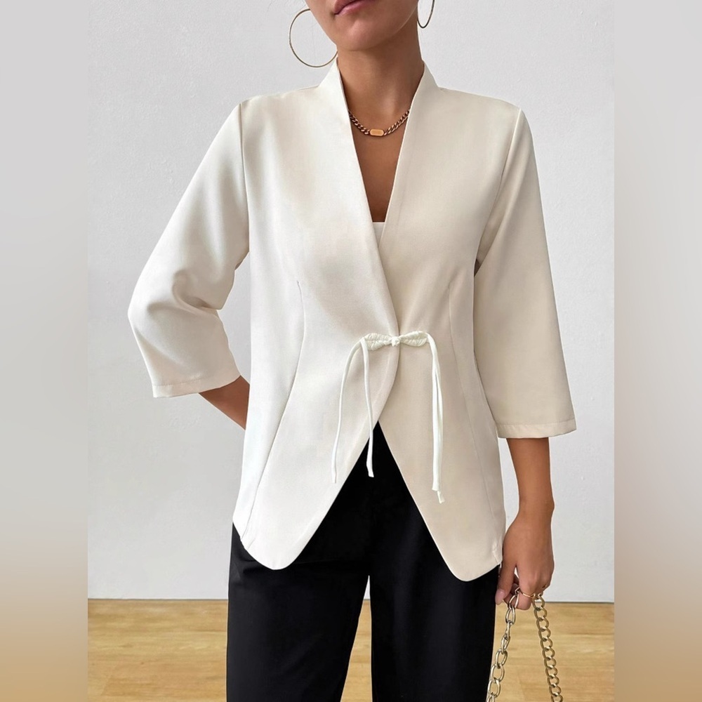 Three-Quarter Sleeves Blazer